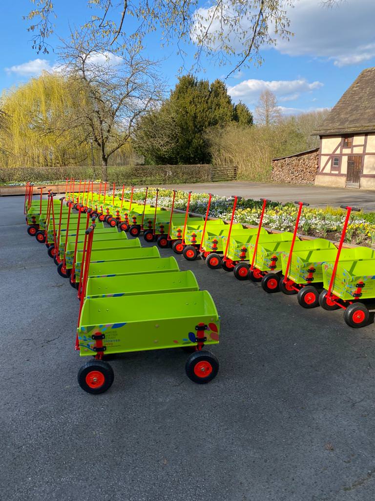 Blütenbummler Bollerwagen Landesgartenschau 2023